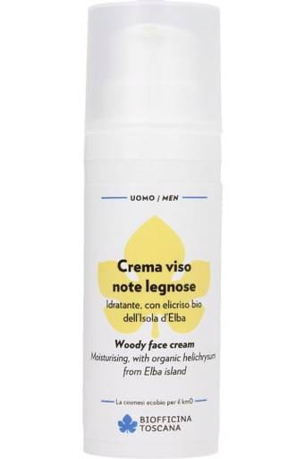 Crema Viso Note Legnose Uomo  50 ml BIOFFICINA TOSCANA | Acquista Online Erba Mistica