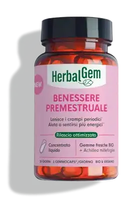 Benessere Premestruale 30 cps HERBALGEM | Acquista Online Erba Mistica