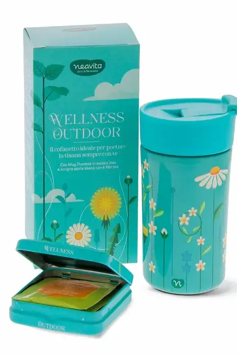 Wellness Outdoor Mug thermos e 4 filtri di tisane NEAVITA | Acquista Online Erba Mistica