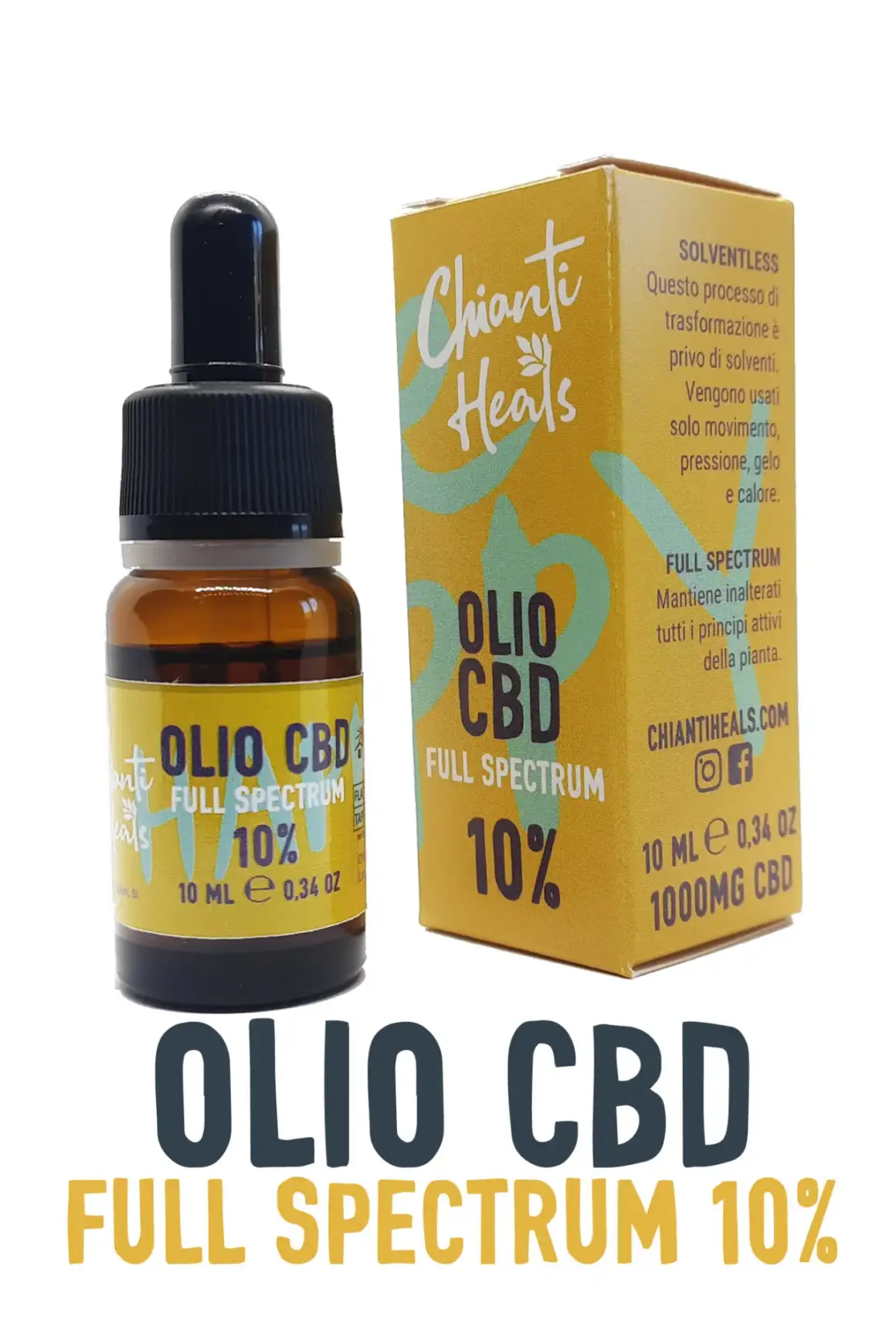 OLIO CBD Full Spectrum 10% CHIANTI HEALS | Acquista Online Erba Mistica