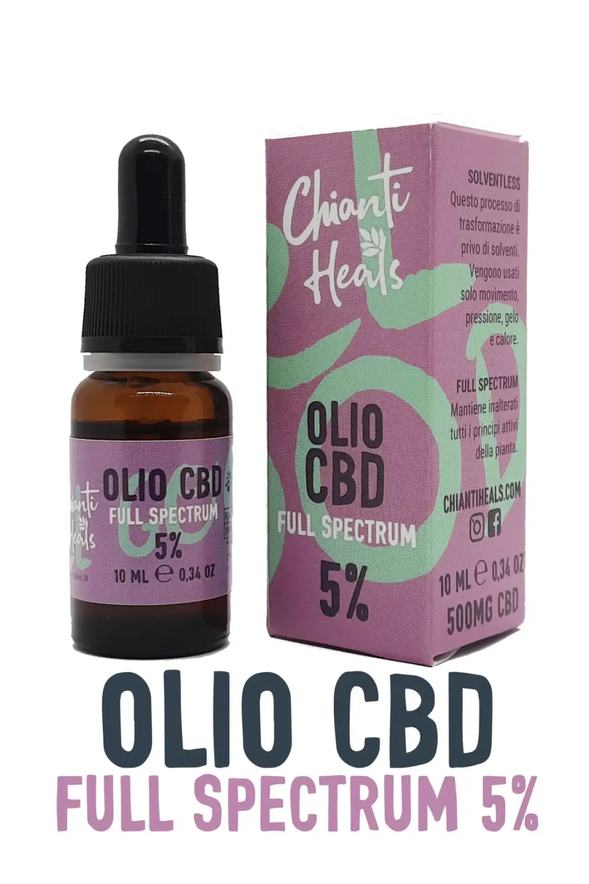 OLIO CBD Full Spectrum 5% CHIANTI HEALS | Acquista Online Erba Mistica