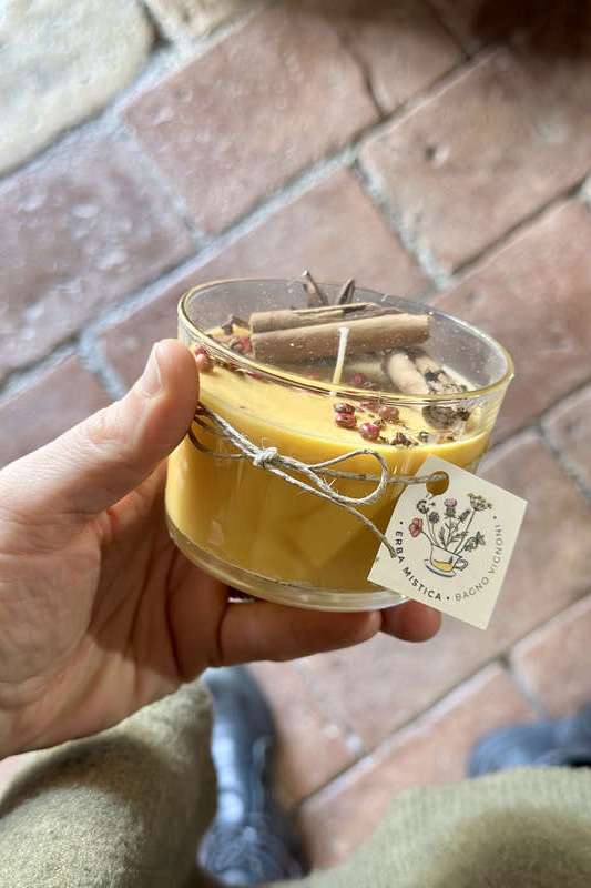 Candela  Bicc basso ARANCIO ERBA MISTICA | Acquista Online Erba Mistica