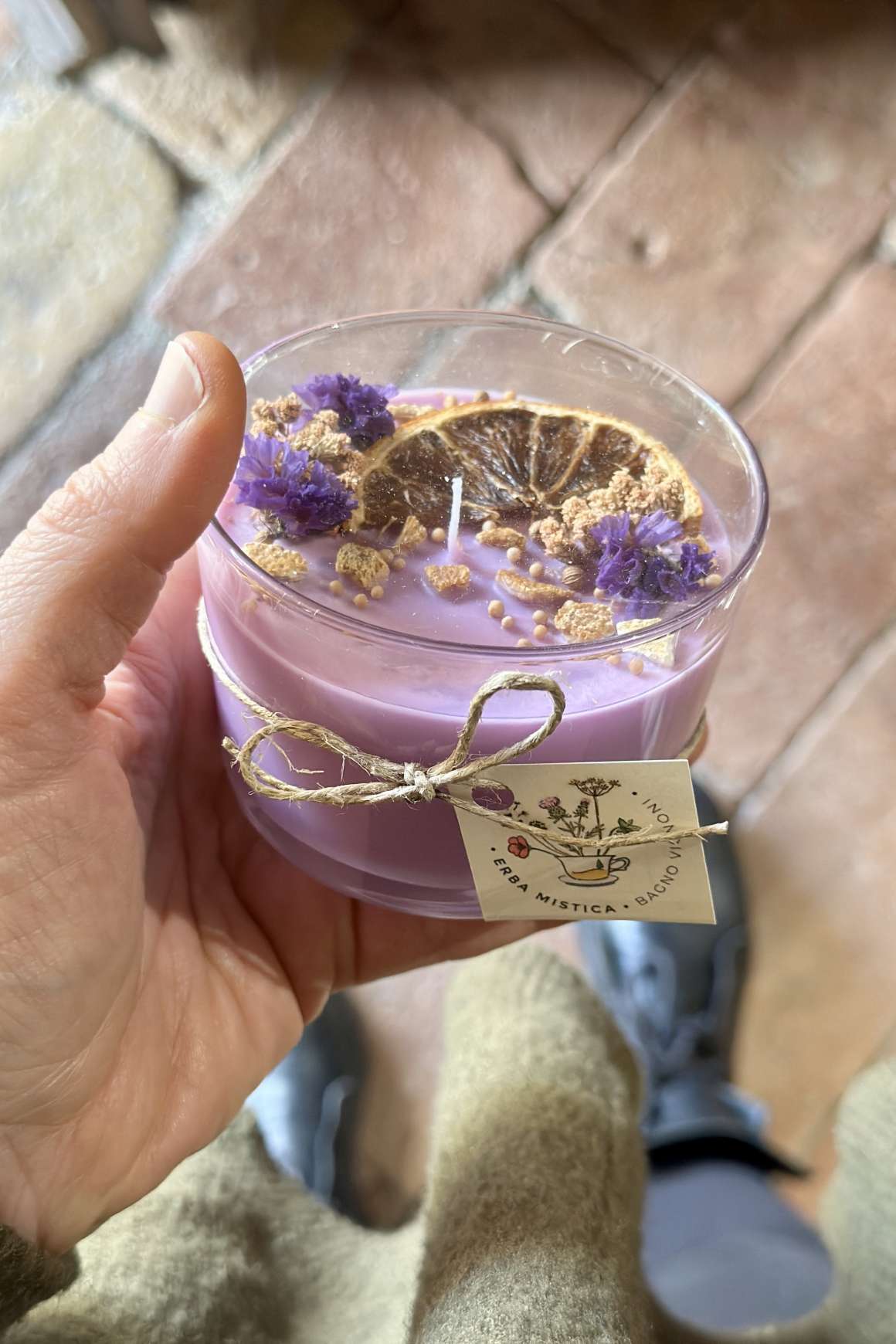 Candela bicc basso LILLA ERBA MISTICA | Acquista Online Erba Mistica