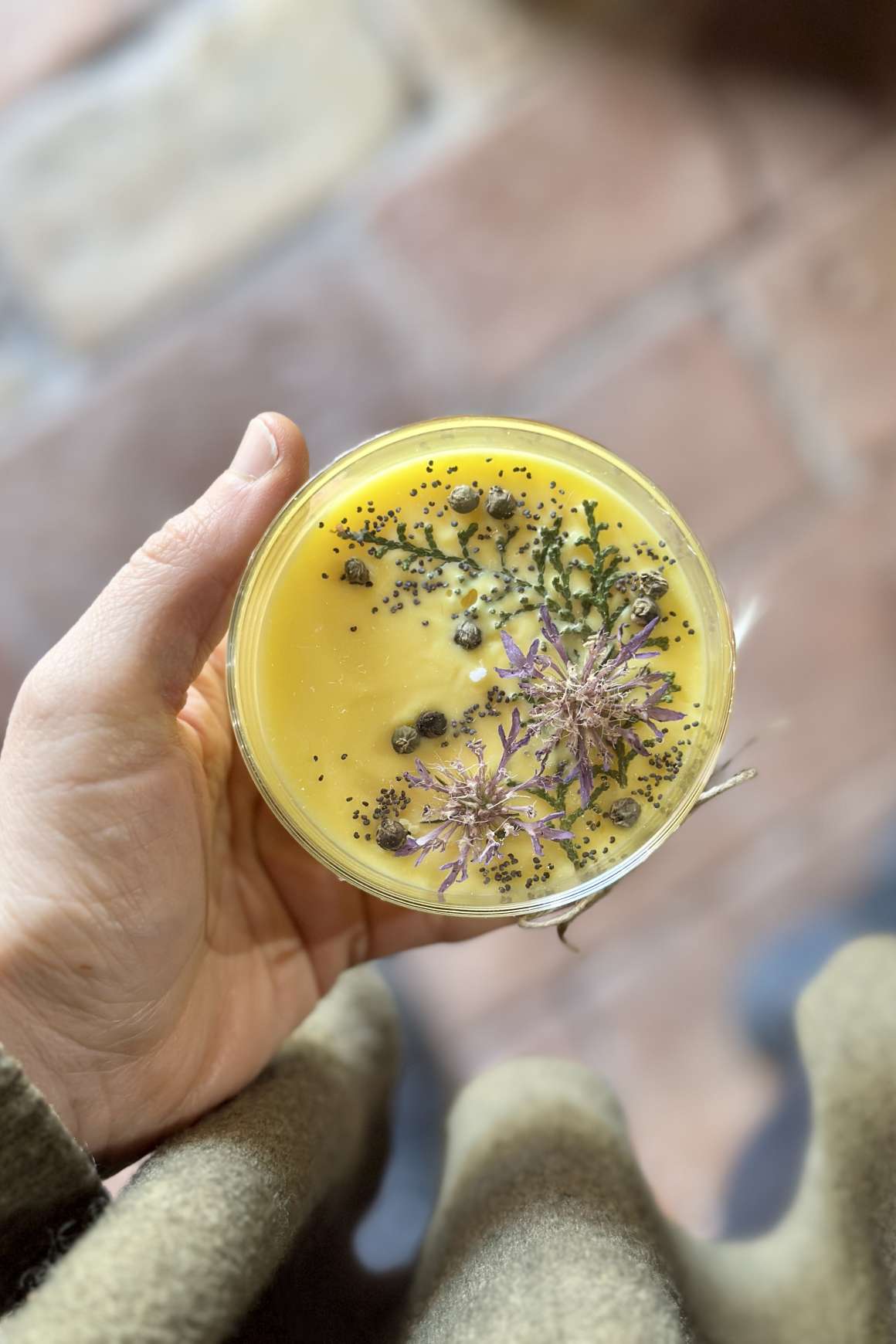 Candela bicc basso GIALLO ERBA MISTICA | Acquista Online Erba Mistica