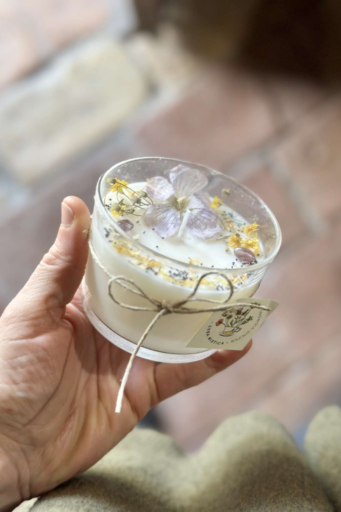 Candela Bicc basso BIANCA ERBA MISTICA | Acquista Online Erba Mistica