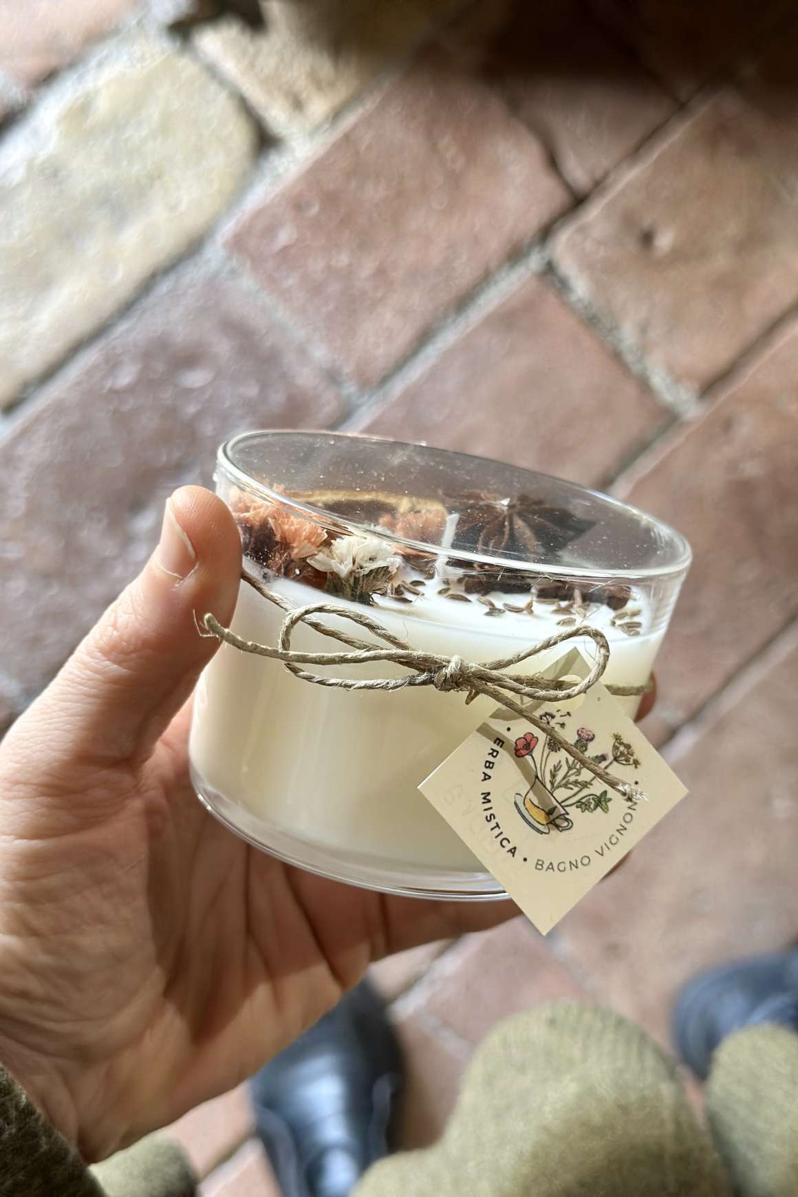 Candela bicc basso BIANCA ERBA MISTICA | Acquista Online Erba Mistica