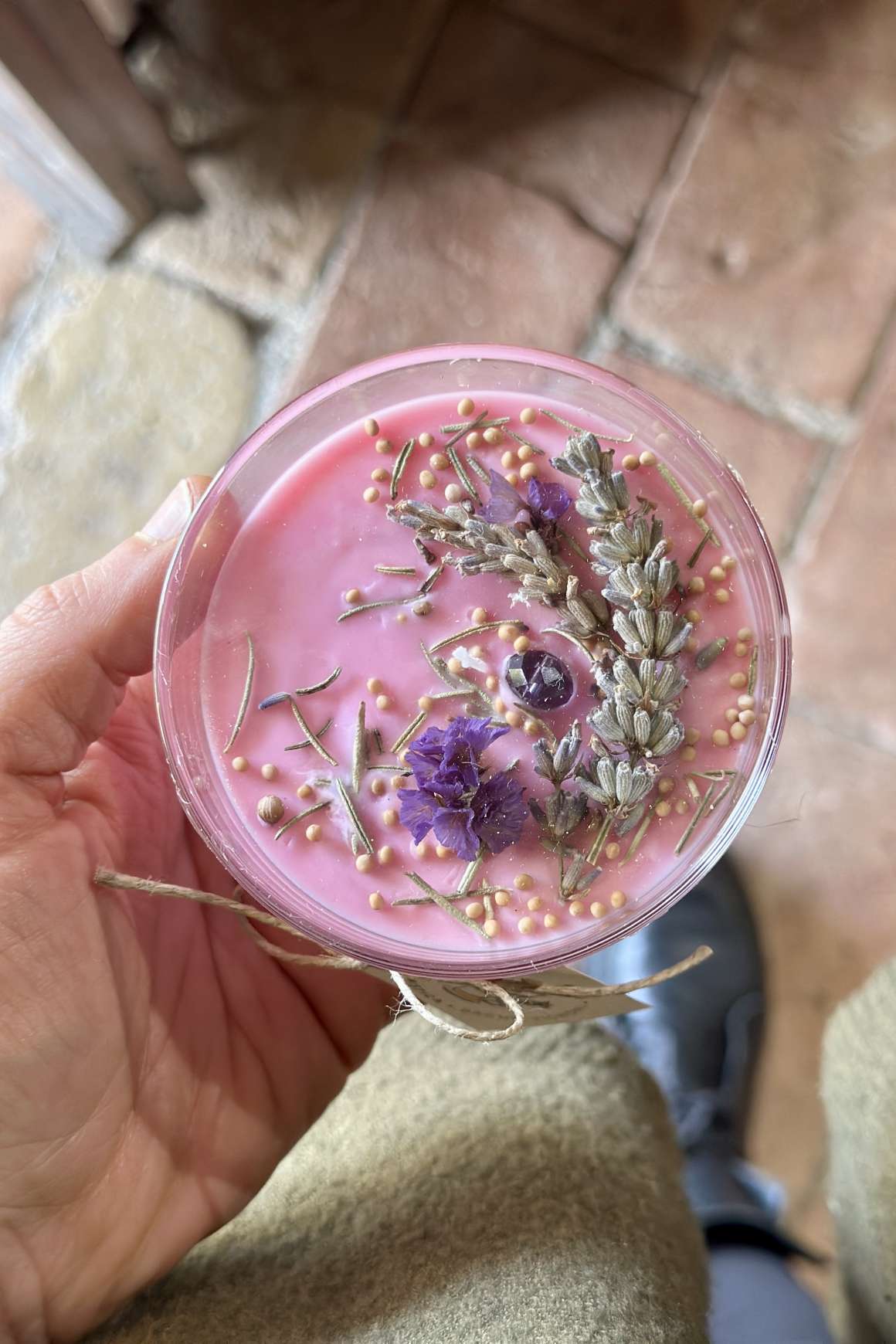 Candela bicc basso ROSA ERBA MISTICA | Acquista Online Erba Mistica