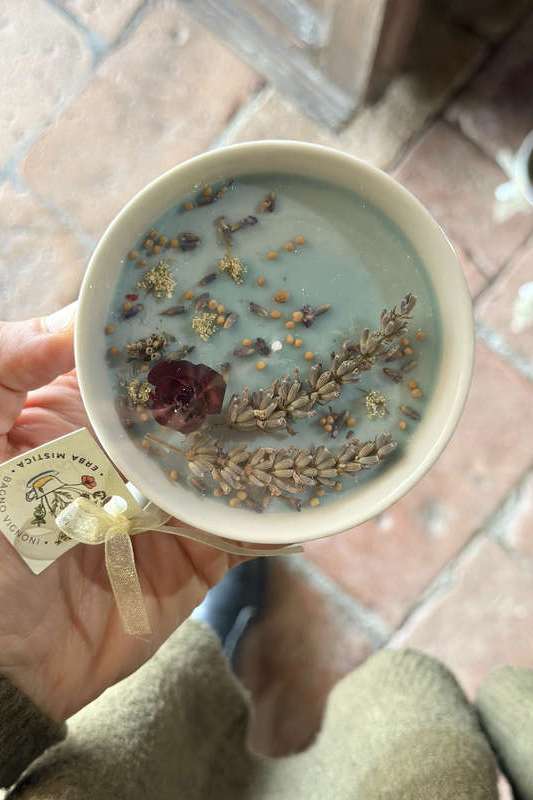 Candela Tazza Ceramica AZZURRA ERBA MISTICA | Acquista Online Erba Mistica