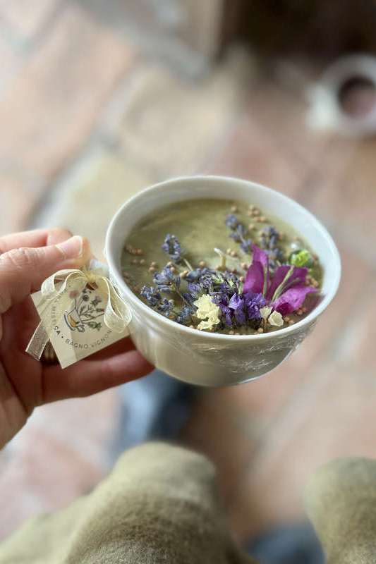 Candela tazza ceramica VERDE ERBA MISTICA | Acquista Online Erba Mistica