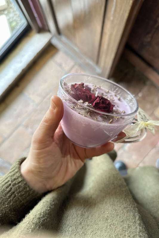 Candela tazza vetro LILLA ERBA MISTICA | Acquista Online Erba Mistica