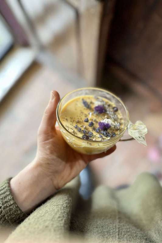 Candela tazza vetro ARANCIO ERBA MISTICA | Acquista Online Erba Mistica