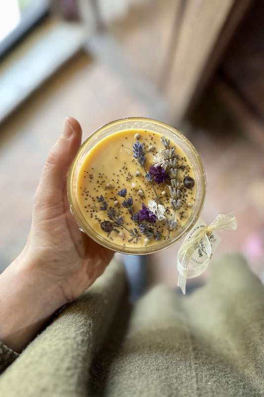 Candela tazza vetro ARANCIO ERBA MISTICA | Acquista Online Erba Mistica