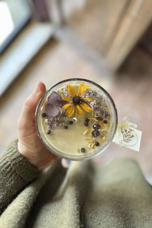 Candela tazza vetro VERDE ERBA MISTICA | Acquista Online Erba Mistica