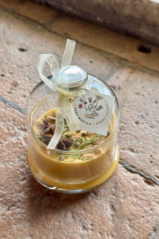 Candela Cupola piccola ARANCIO ERBA MISTICA | Acquista Online Erba Mistica