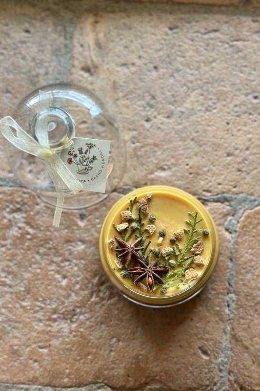 Candela Cupola piccola ARANCIO ERBA MISTICA | Acquista Online Erba Mistica