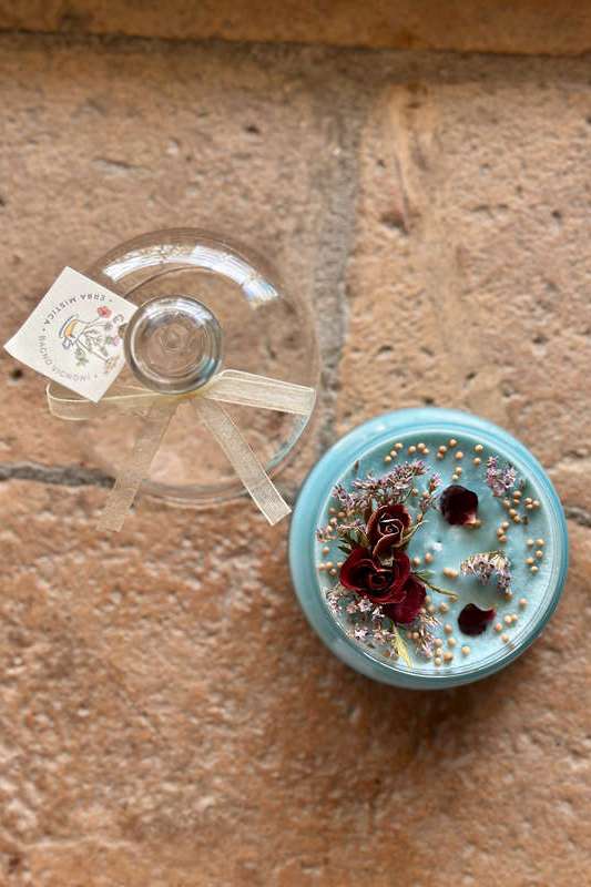 Candela Cupola Piccola AZZURRA ERBA MISTICA | Acquista Online Erba Mistica