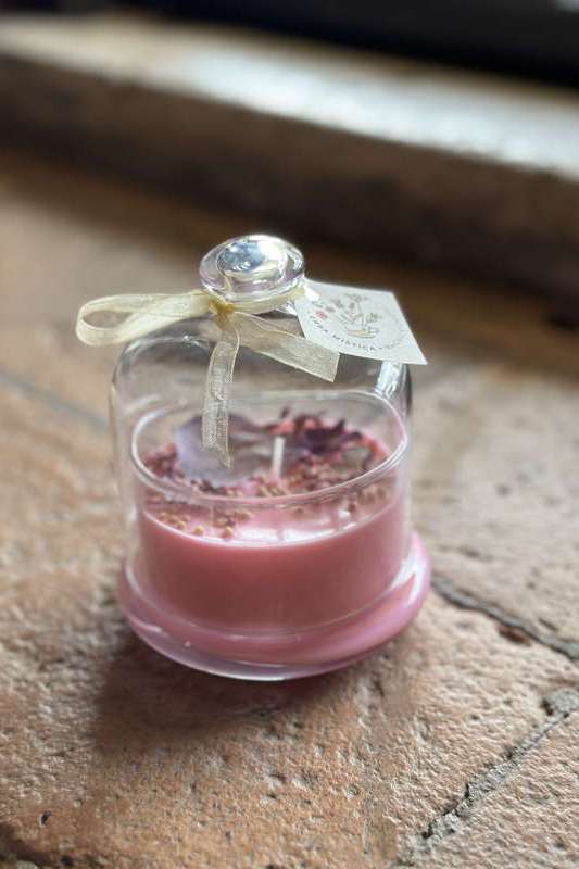 Candela Cupola piccola ROSA ERBA MISTICA | Acquista Online Erba Mistica