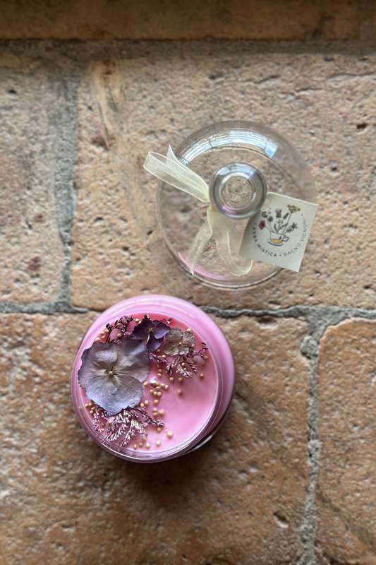 Candela Cupola piccola ROSA ERBA MISTICA | Acquista Online Erba Mistica