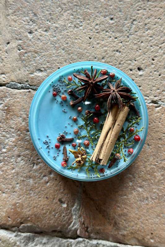 Candela Cupola grande AZZURRA ERBA MISTICA | Acquista Online Erba Mistica