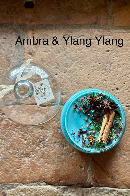 Candela Cupola grande AZZURRA ERBA MISTICA | Acquista Online Erba Mistica