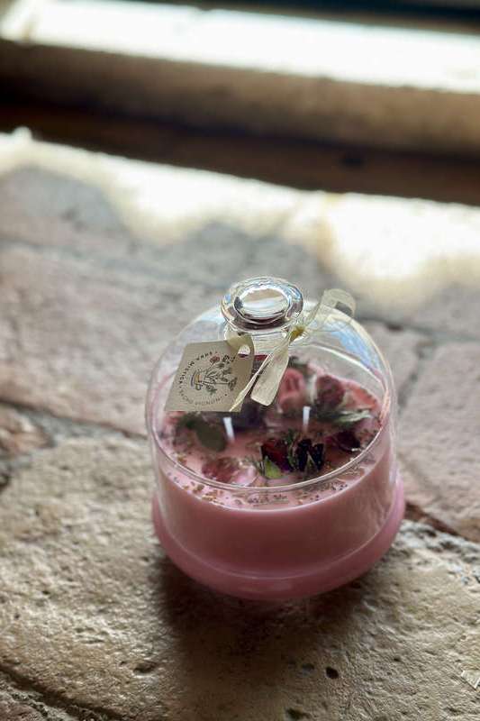 Candela Cupola grande ROSA ERBA MISTICA | Acquista Online Erba Mistica