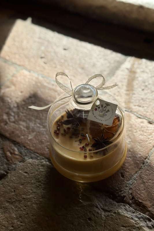 Candela Cupola grande ARANCIO ERBA MISTICA | Acquista Online Erba Mistica