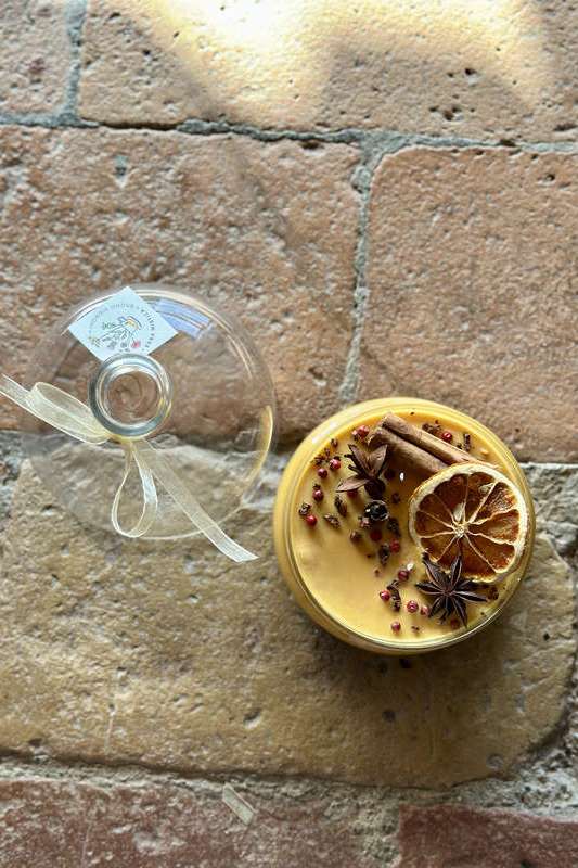 Candela Cupola grande ARANCIO ERBA MISTICA | Acquista Online Erba Mistica