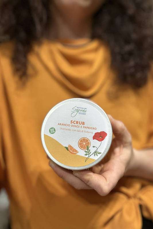 Scrub Corpo Arancio dolce & papavero BIO OFFICINA DEI SAPONI | Acquista Online Erba Mistica