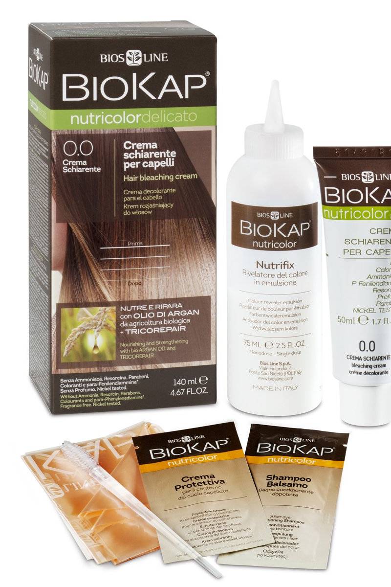 Biokap Nutricolor delicato Crema schiarente 0.0 BIOSLINE | Acquista Online Erba Mistica