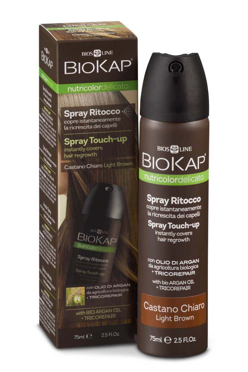 Biokap Nutricolor spray ritocco Castano chiaro BIOSLINE | Acquista Online Erba Mistica