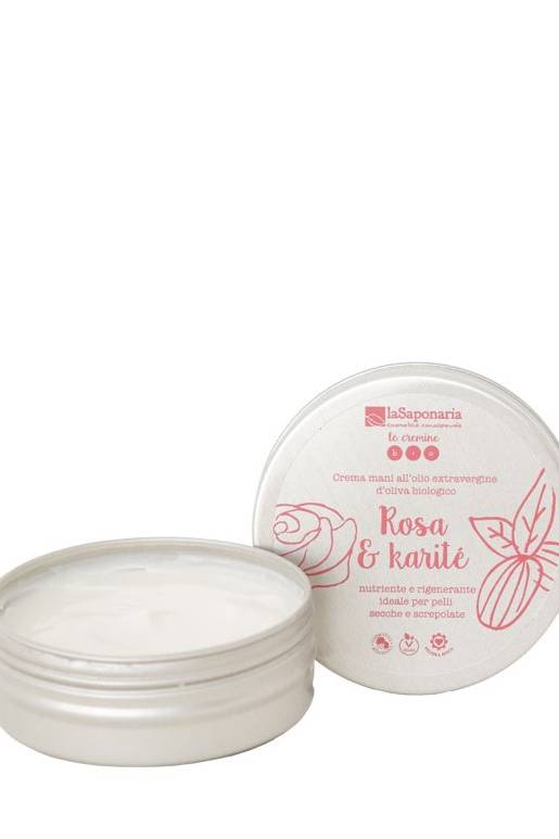 Crema mani rosa e karatè LA SAPONARIA | Acquista Online Erba Mistica