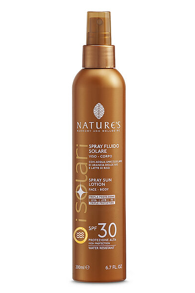 Solare Spray Fluido 30 NATURE'S | Acquista Online Erba Mistica