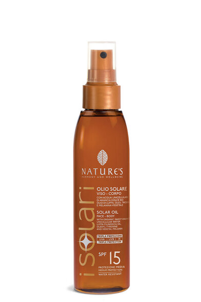 Olio Solare Spf 15 NATURE'S | Acquista Online Erba Mistica