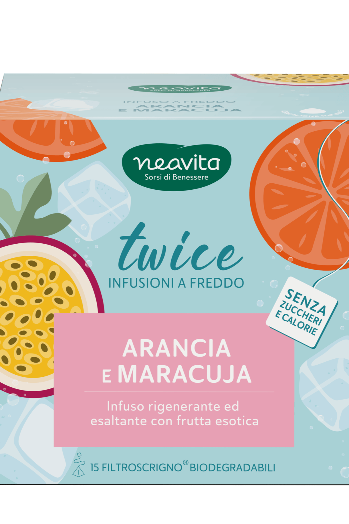 Arancia e Maracuja infuso a freddo NEAVITA | Acquista Online Erba Mistica