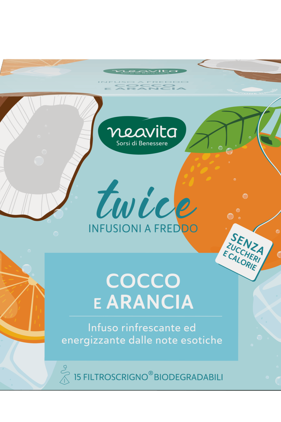 Cocco & Arancia infuso a freddo NEAVITA | Acquista Online Erba Mistica